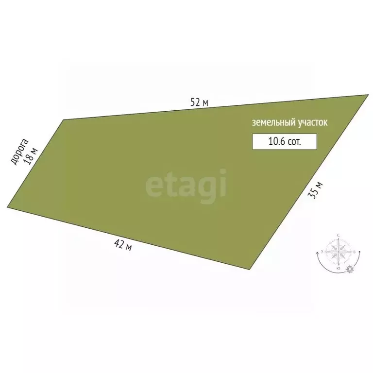 Участок в Хабаровский край, Хабаровский район, с. Ракитное  (10.6 ... - Фото 2