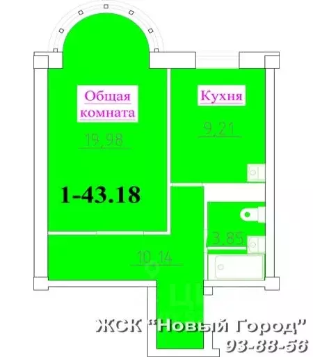 1-к кв. Дагестан, Махачкала ул. Шелковая, 18 (43.0 м) - Фото 0