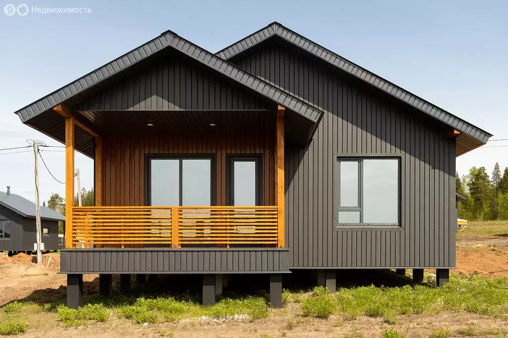 Дом в Завьяловский район, починок Мирный, Грибная улица, 12 (87 м) - Фото 2