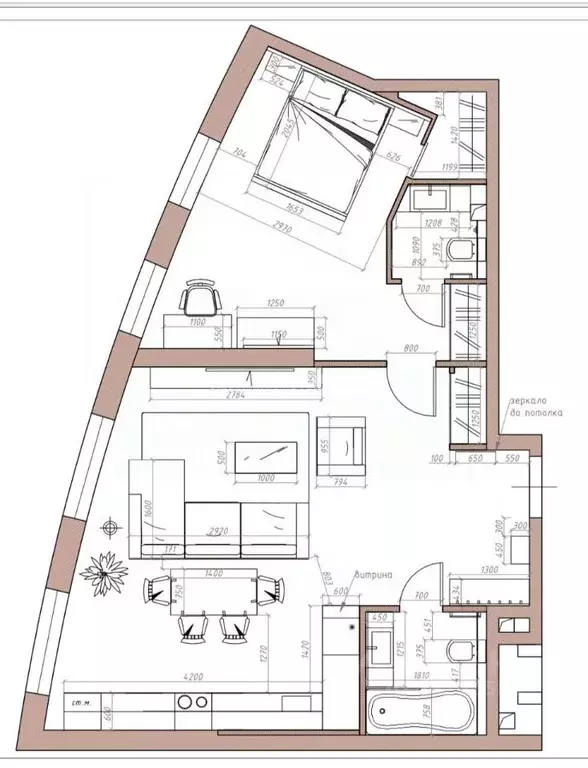 2-к кв. Москва ул. Лобачевского, 120к1 (61.0 м) - Фото 2