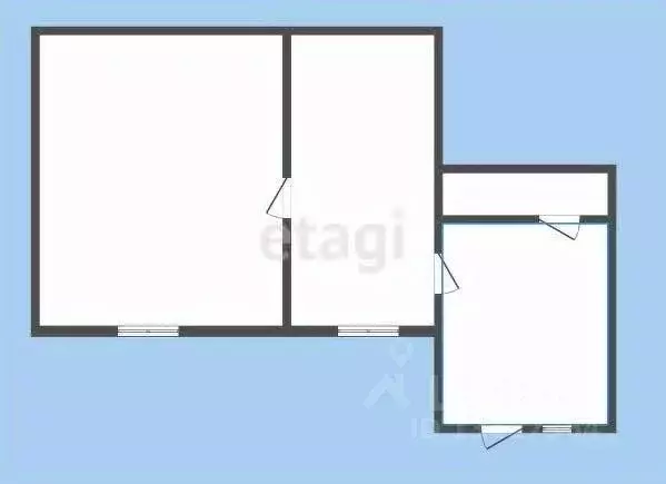 2-к кв. Курганская область, с. Кетово ул. Красина, 20 (23.3 м) - Фото 2