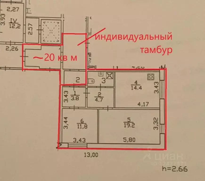 2-к кв. Санкт-Петербург просп. Наставников, 28К1 (60.0 м) - Фото 1