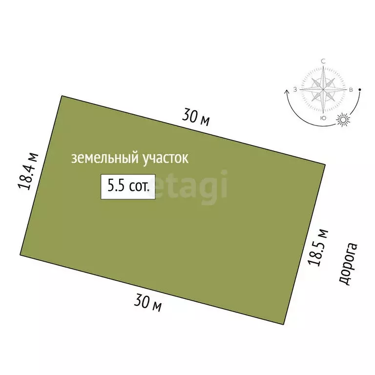 Участок в Тюмень, улица Фёдора Дозорцева (5.53 м) - Фото 1
