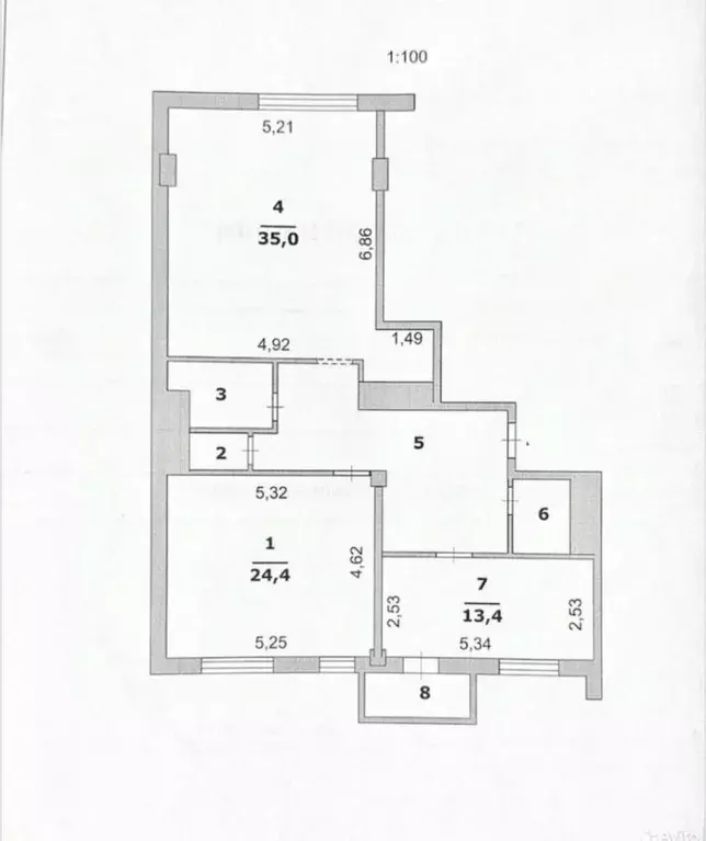 2-к кв. Белгородская область, Белгород ул. Лермонтова, 47а (100.0 м) - Фото 2