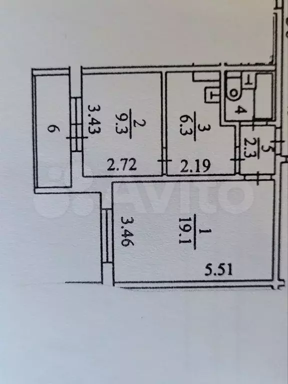 2-к. квартира, 39,8 м, 2/10 эт. - Фото 0