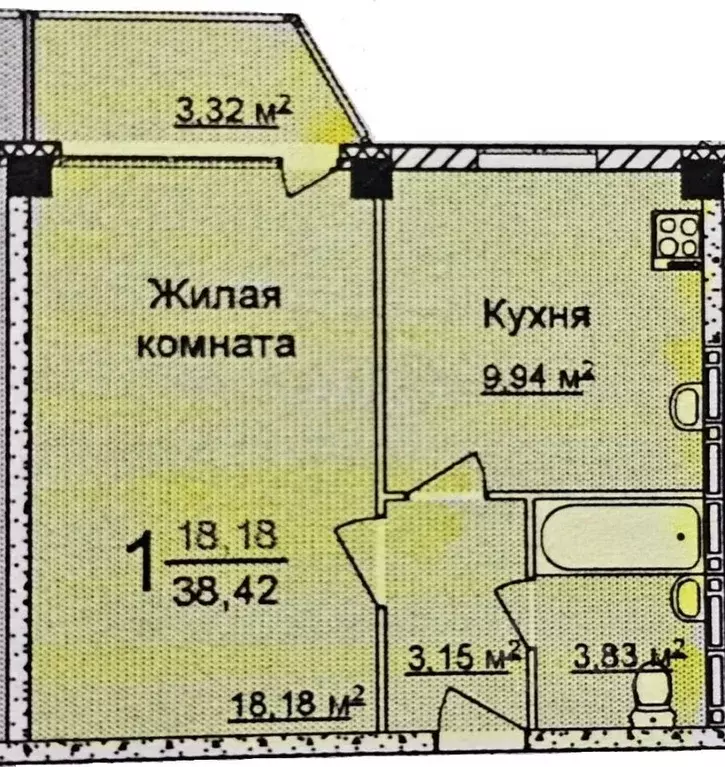 1-к кв. Московская область, Ивантеевка Пушкинский городской округ, ... - Фото 1