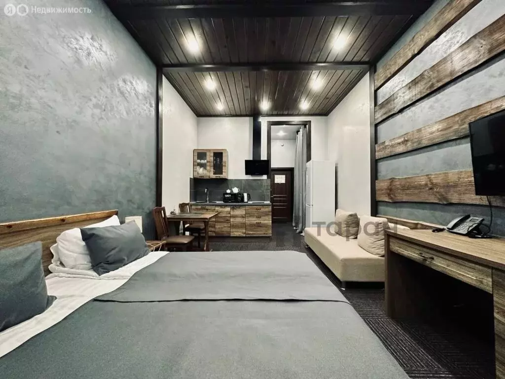 Квартира-студия: село Сыростан, улица Фёдора Конюхова, 3 (35 м) - Фото 1