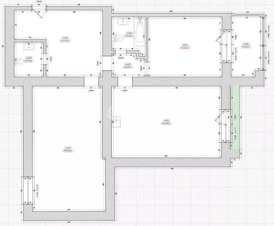2-к кв. Хабаровский край, Хабаровск ул. Пушкина, 50 (92.0 м) - Фото 2
