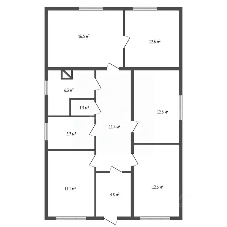 Дом в Воронежская область, Новоусманский район, Отрадненское с/пос, с. ... - Фото 2