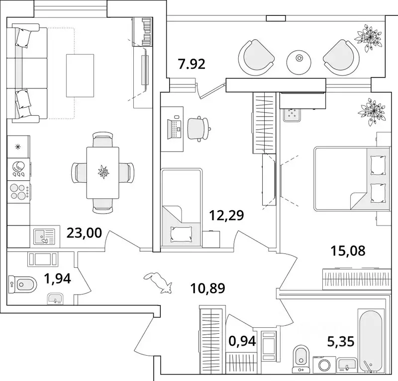2-к кв. Санкт-Петербург Кубинская ул., 82к3с1 (73.7 м) - Фото 0