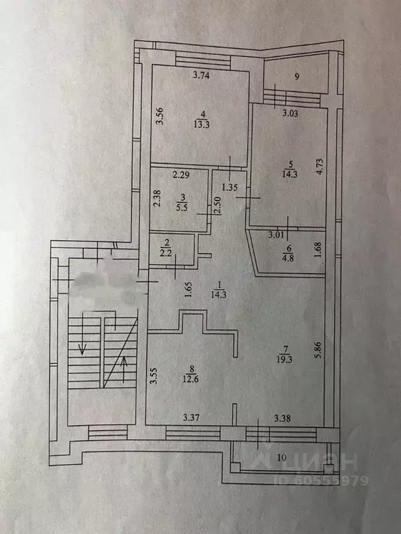 3-к кв. Архангельская область, Новодвинск ул. 50-летия Октября, 17 ... - Фото 2