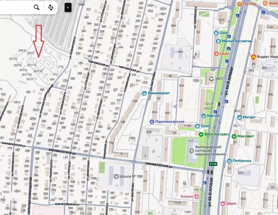 Участок в Волгоградская область, Волгоград ул. Красных Командиров, ... - Фото 1