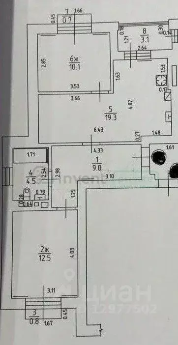2-к кв. Калининградская область, Калининград Суздальская ул., 11 (59.1 ... - Фото 2