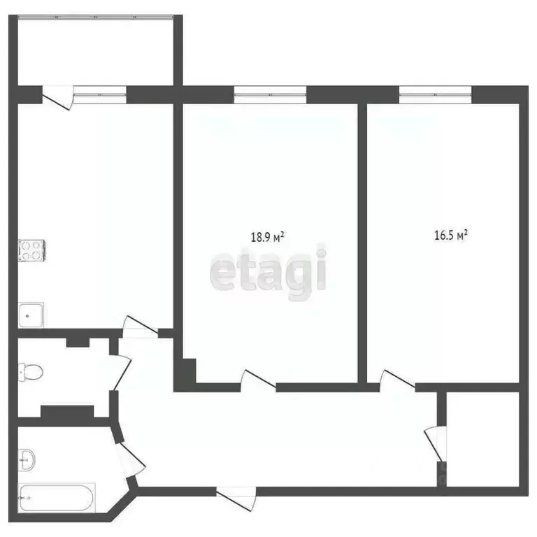 2-к кв. Забайкальский край, Чита ул. Горбунова, 19 (70.0 м) - Фото 1