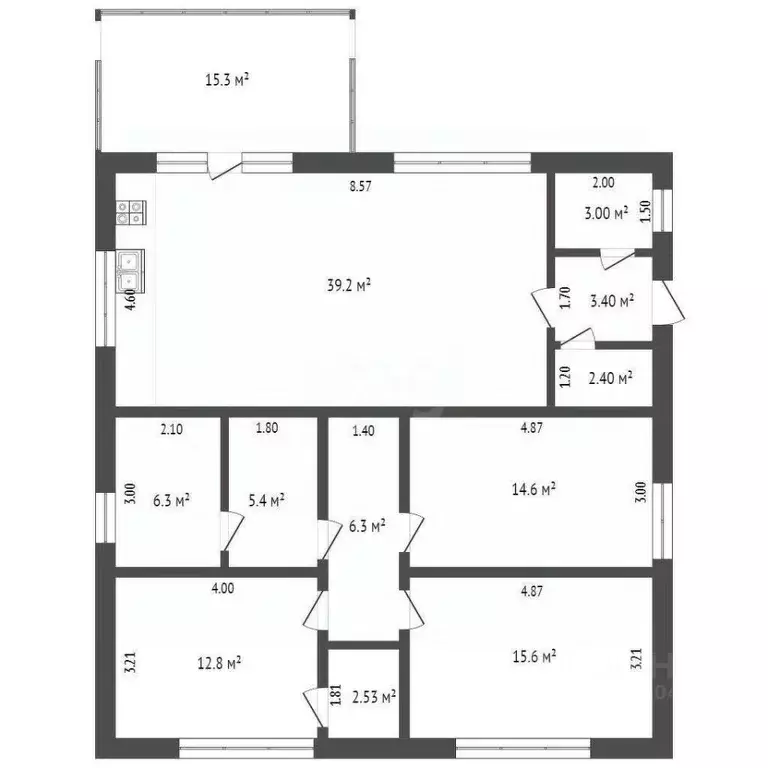 Дом в Крым, Феодосия Колос СПК, ул. Победы (126 м) - Фото 2