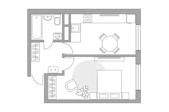 1-комнатная квартира: Мытищи, Тенистый бульвар, 9 (37.31 м) - Фото 1