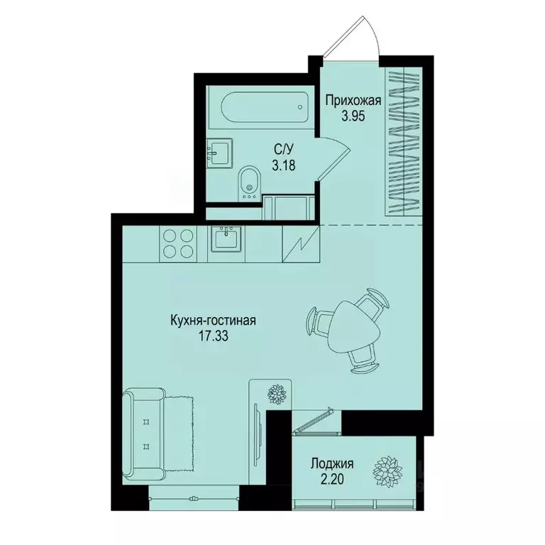 Студия Ленинградская область, Всеволожский район, Заневское городское ... - Фото 0