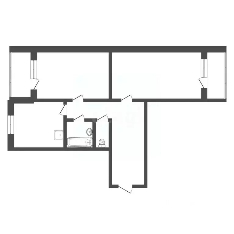 2-к кв. Амурская область, Благовещенск Зейская ул., 220 (62.0 м) - Фото 2