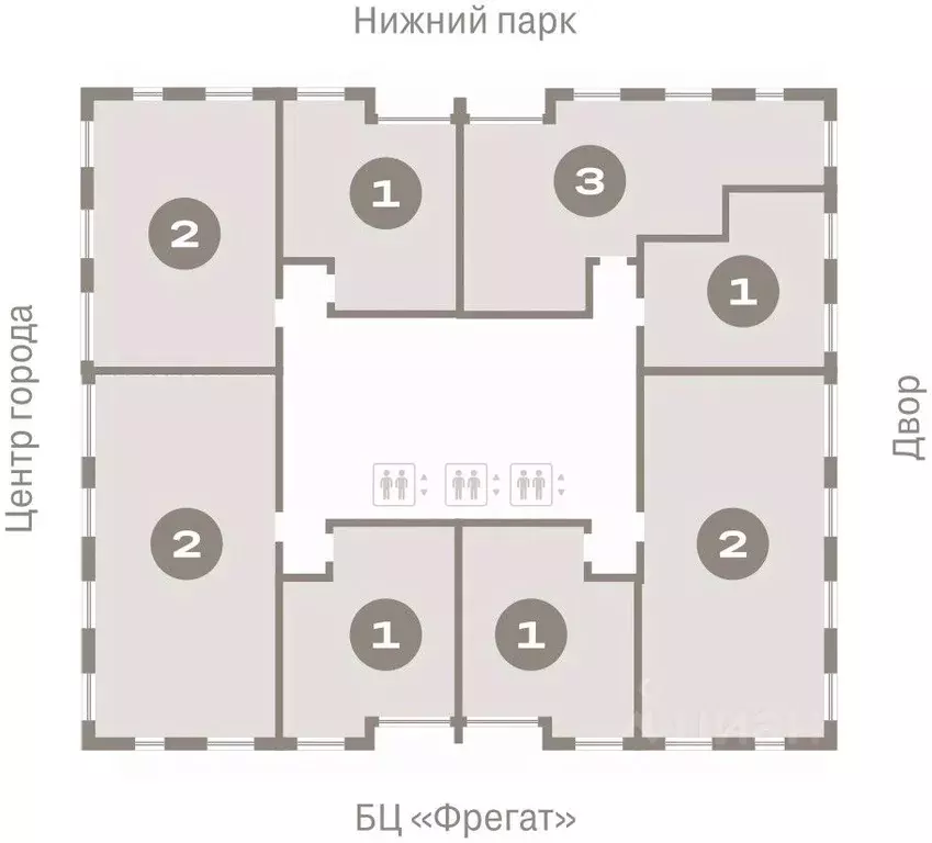 1-к кв. Липецкая область, Липецк пл. Петра Великого, 1 (47.26 м) - Фото 1