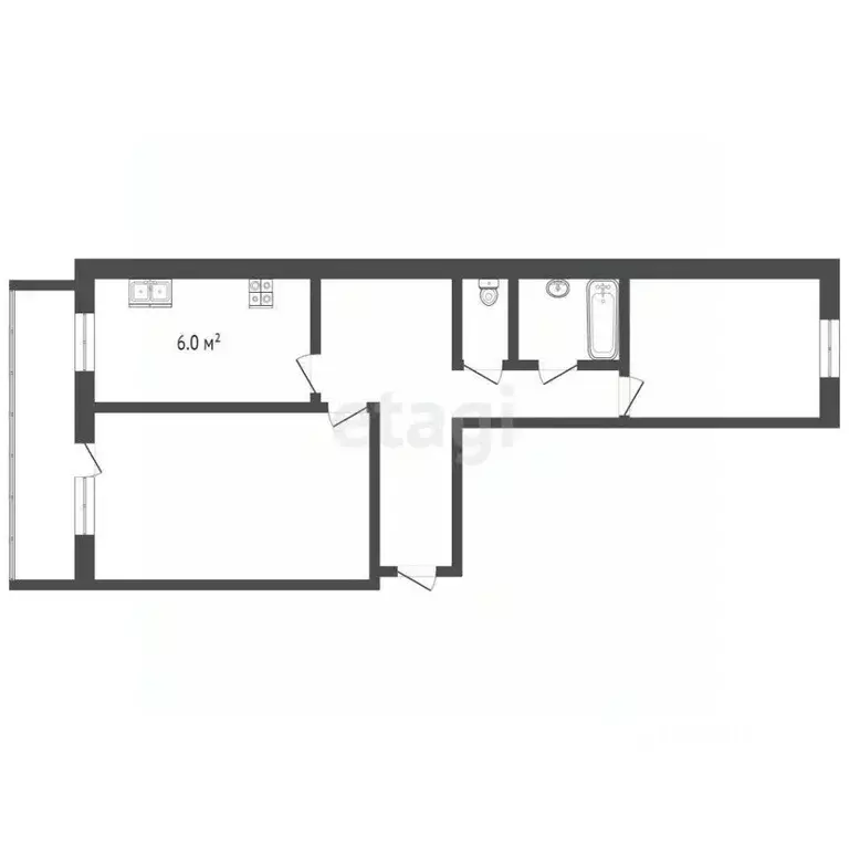 2-к кв. Крым, Алушта ул. Набережная (82.0 м) - Фото 1
