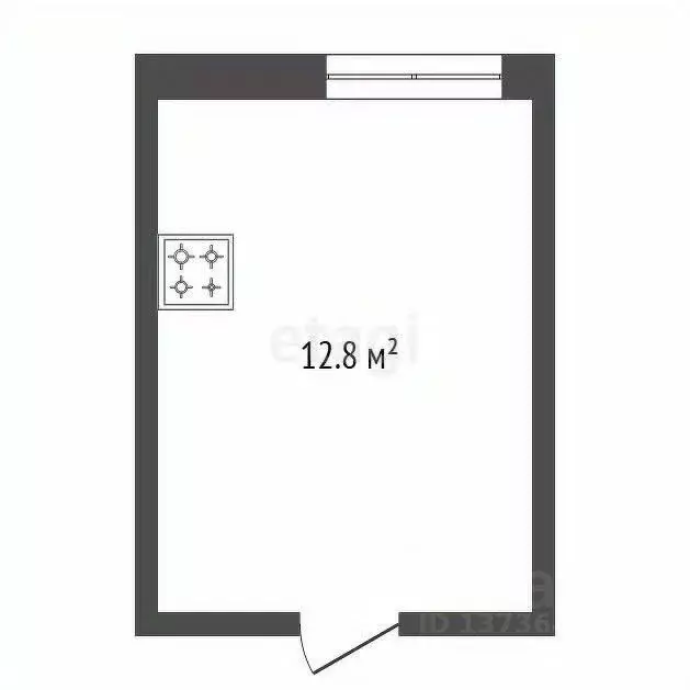 Комната Амурская область, Благовещенск ул. Ломоносова, 261 (12.8 м) - Фото 2