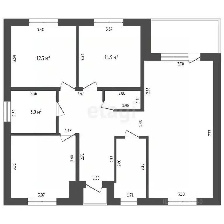 Дом в Тюменская область, Тюменский муниципальный округ, с. Перевалово, ... - Фото 2