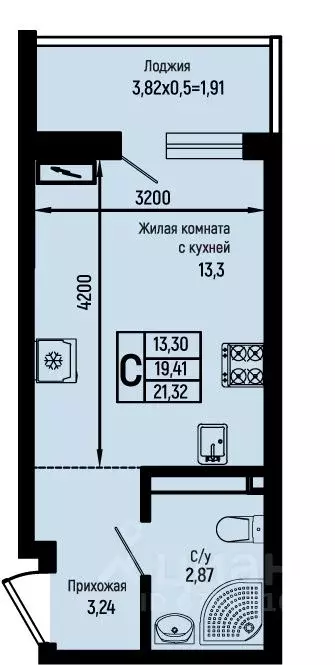 Студия Краснодарский край, Туапсинский муниципальный округ, с. Небуг ... - Фото 1