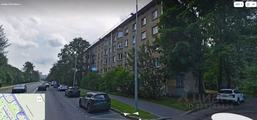 2-к кв. Санкт-Петербург ул. Беринга, 24К3 (42.8 м) - Фото 1