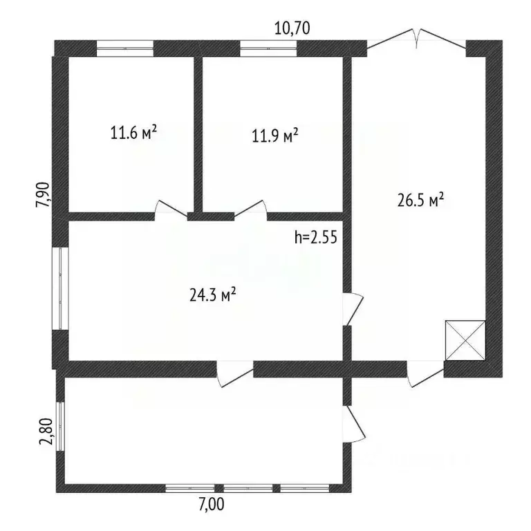 Дом в Амурская область, Благовещенский район, с. Волково Спортивный ... - Фото 1