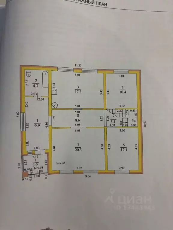 Дом в Тамбовская область, Тамбовский муниципальный округ, с. Столовое ... - Фото 2