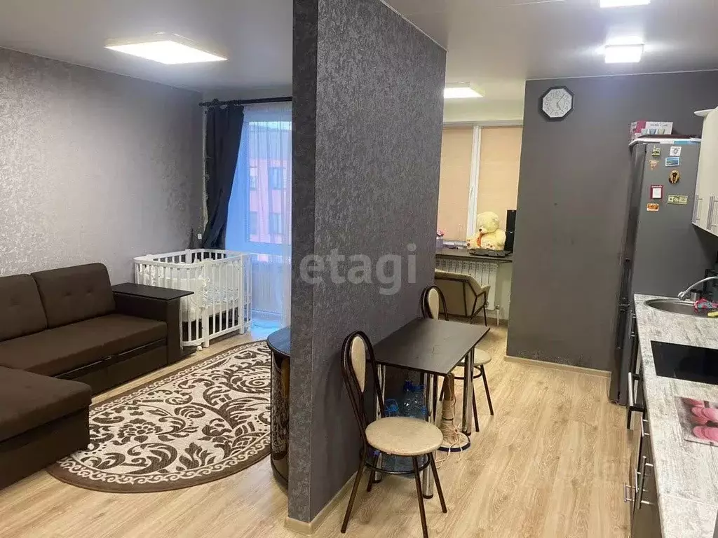 Студия Белгородская область, Шебекино ул. Есенина, 1А (33.9 м) - Фото 1