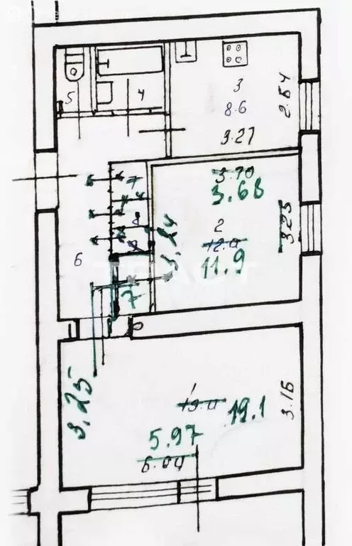2-комнатная квартира: Воронеж, улица Моисеева, 63 (54 м) - Фото 1