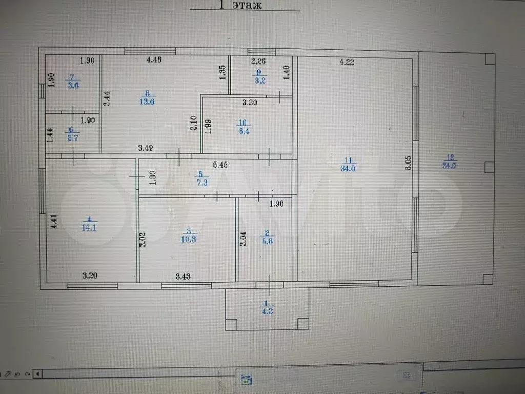 Дом 103 м на участке 8 сот. - Фото 1