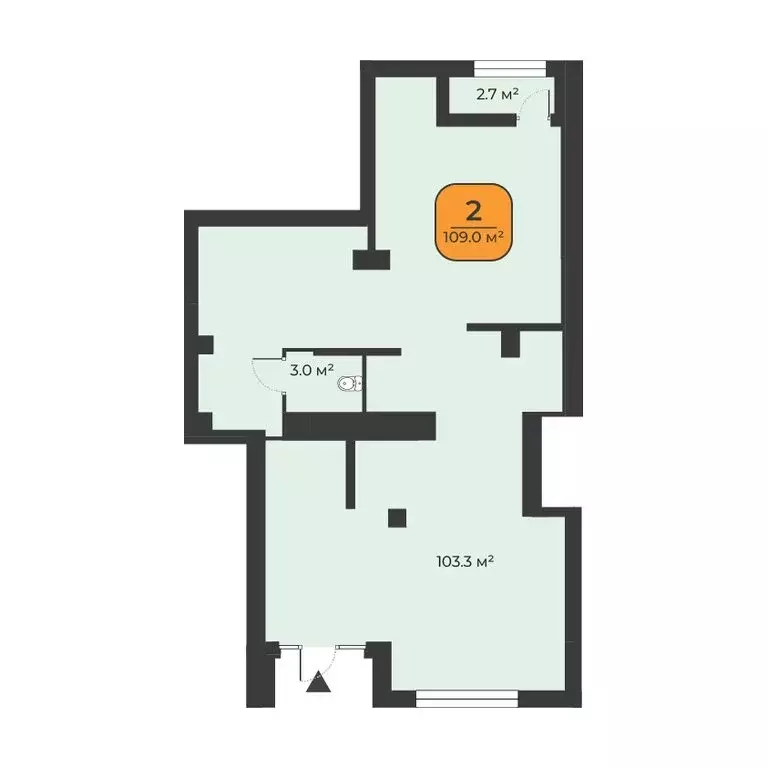 Помещение свободного назначения (109 м) - Фото 2