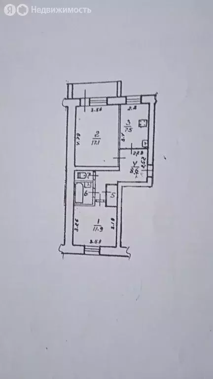 2-комнатная квартира: Салават, улица Губкина, 12 (50.6 м) - Фото 1