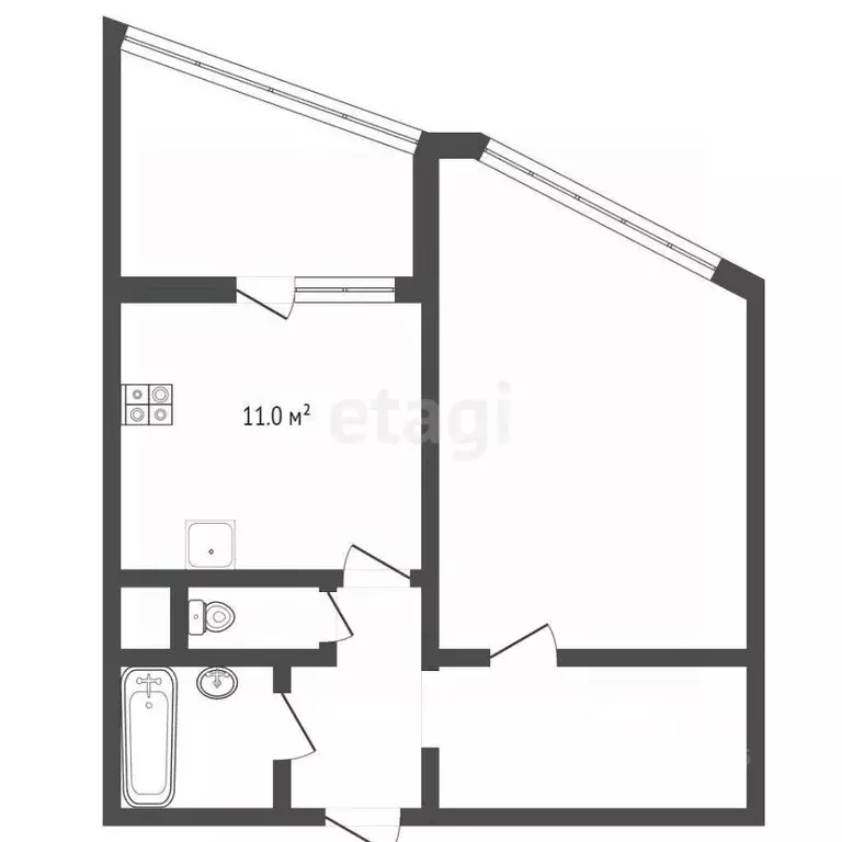 1-к кв. Московская область, Химки Молодежная ул., 60 (42.0 м) - Фото 1