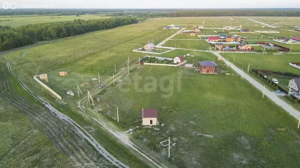 Участок в Тюменский район, деревня Криводанова, коттеджный посёлок ... - Фото 0