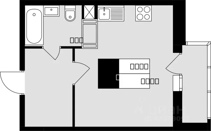Студия Московская область, Подольск Красная Горка мкр, ул. Садовая, 14 ... - Фото 1