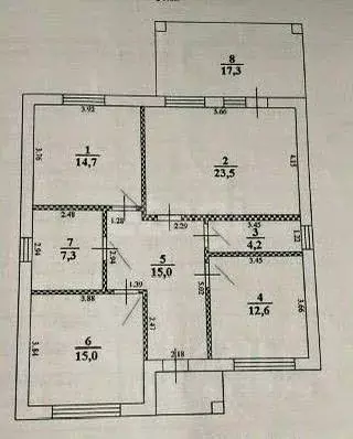 Дом в Белгородская область, Корочанский район, Мелиховское с/пос, с. ... - Фото 2