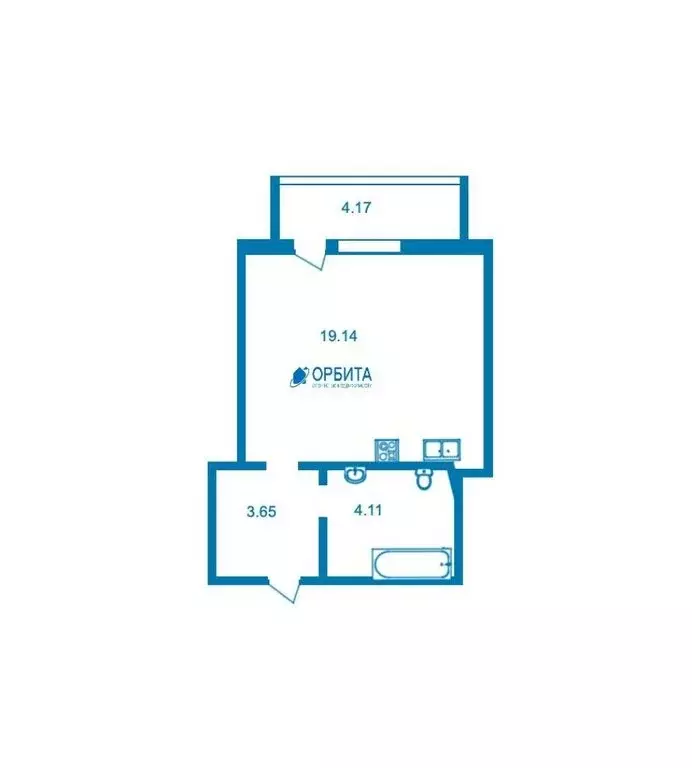 Квартира-студия: Патрушева, улица Фёдора Достоевского, 22 (26.9 м) - Фото 1