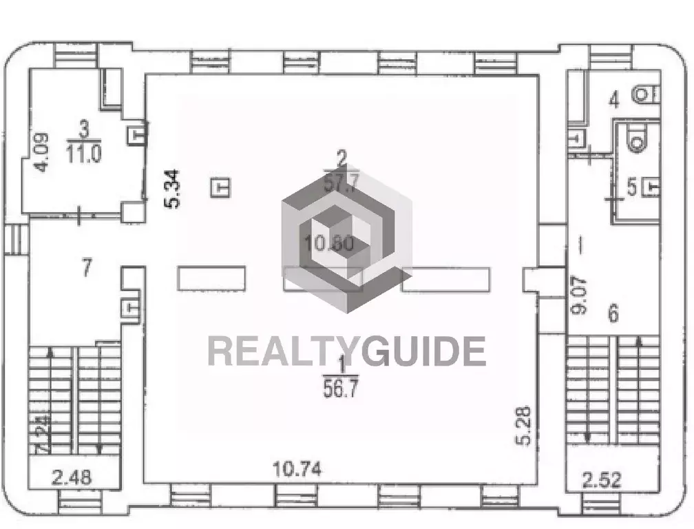 Помещение свободного назначения в Москва Садовническая ул., 84С3 (1184 ... - Фото 2