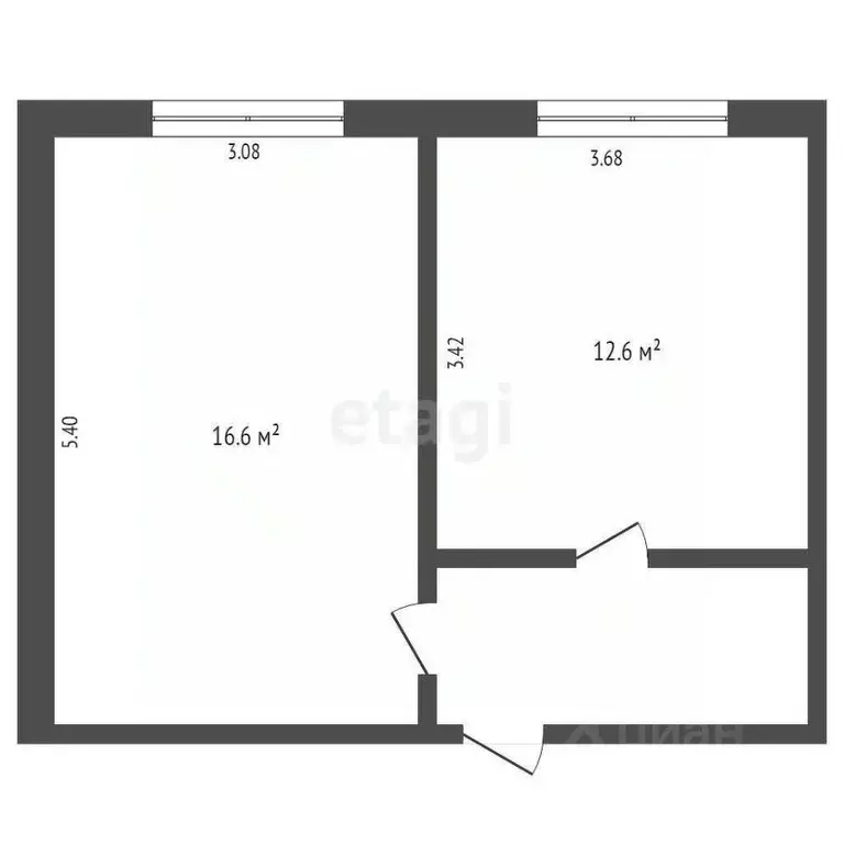 Комната Ямало-Ненецкий АО, Новый Уренгой Железнодорожная ул., 6 (29.2 ... - Фото 2