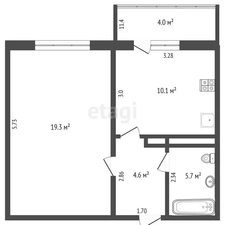 1-комнатная квартира: Краснодар, Черкасская улица, 58 (37.7 м) - Фото 0