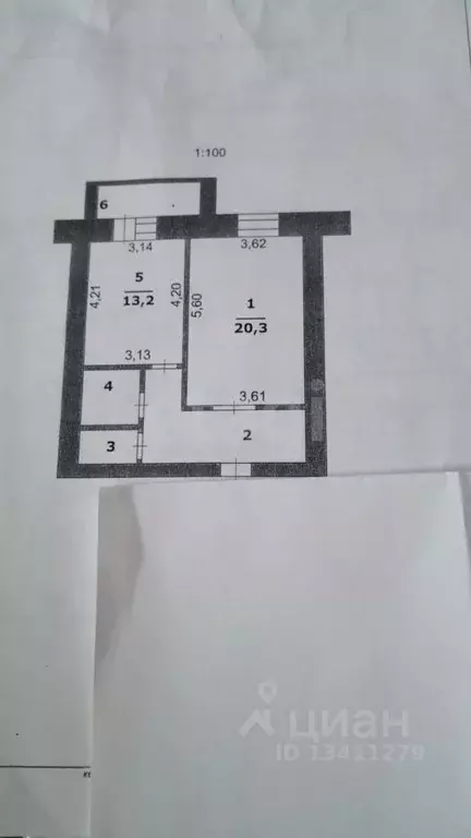 1-к кв. Белгородская область, Белгород ул. Щорса, 53 (48.2 м) - Фото 2