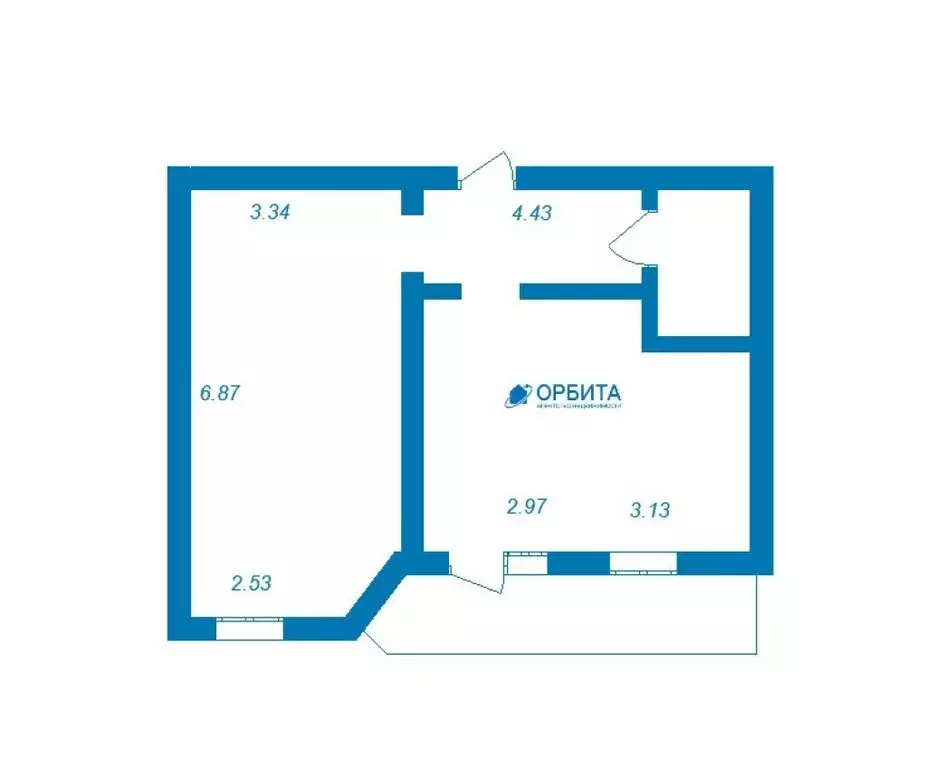 2-комнатная квартира: Тюмень, улица Революции, 228к4 (55.9 м) - Фото 1