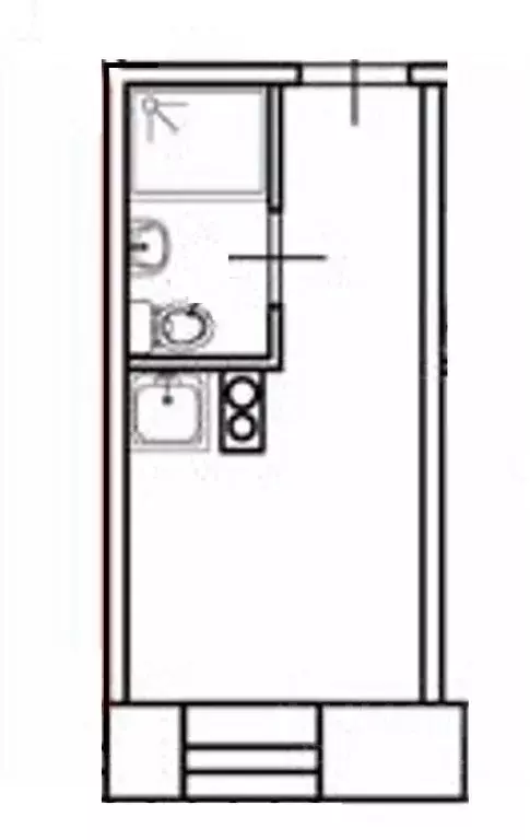 Студия Санкт-Петербург ул. Блохина, 12 (13.8 м) - Фото 1