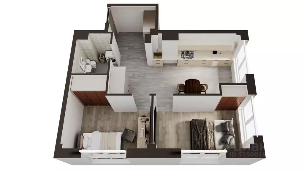 2-к кв. Сахалинская область, Анивский городской округ, с. Новотроицкое ... - Фото 1