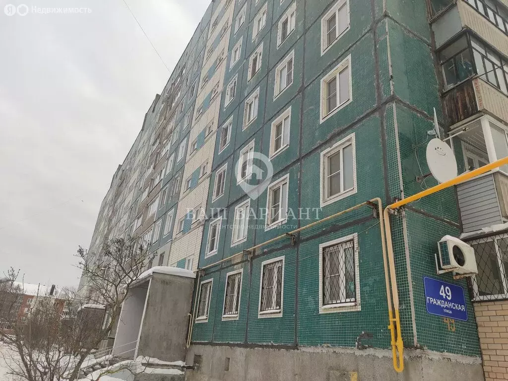 1-комнатная квартира: Рыбинск, Гражданская улица, 49 (45.9 м) - Фото 1