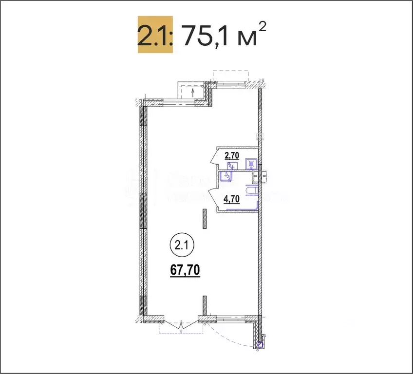 Торговая площадь в Новгородская область, Великий Новгород Речная ул., ... - Фото 2