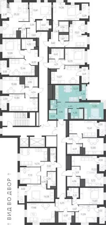 1-комнатная квартира: Екатеринбург, улица Академика Парина, 27 (42.54 ... - Фото 1